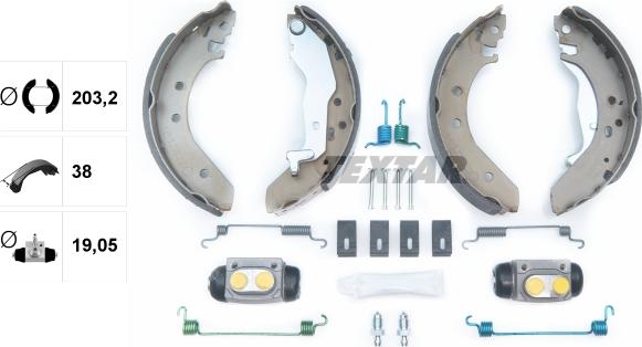 Textar 83043900 - Kit freno, freni a tamburo www.autoricambit.com