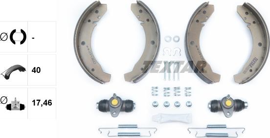 Textar 83007800 - Kit freno, freni a tamburo www.autoricambit.com