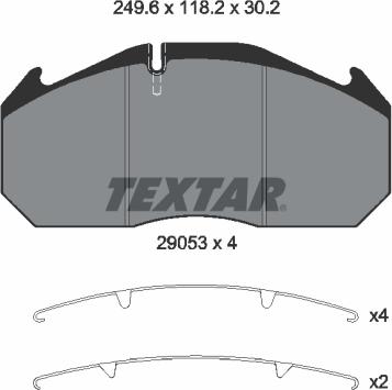 Textar 2905301 - Kit pastiglie freno, Freno a disco www.autoricambit.com