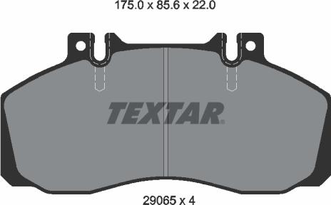 Textar 2906504 - Kit pastiglie freno, Freno a disco www.autoricambit.com