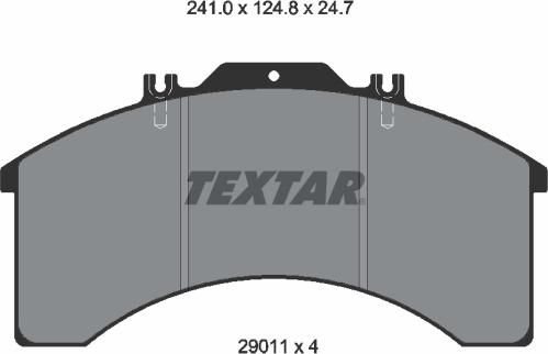 Textar 2901105 - Kit pastiglie freno, Freno a disco www.autoricambit.com