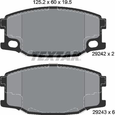 Textar 2924201 - Kit pastiglie freno, Freno a disco www.autoricambit.com