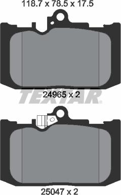 Textar 2496501 - Kit pastiglie freno, Freno a disco www.autoricambit.com