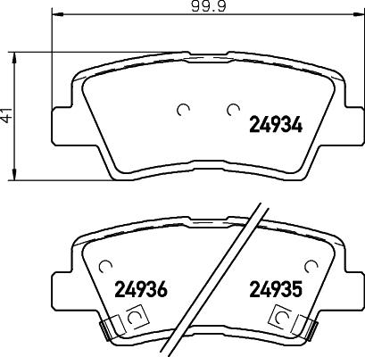 Textar 2493404 - Kit pastiglie freno, Freno a disco www.autoricambit.com