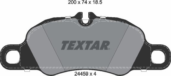 Textar 2445902 - Kit pastiglie freno, Freno a disco www.autoricambit.com