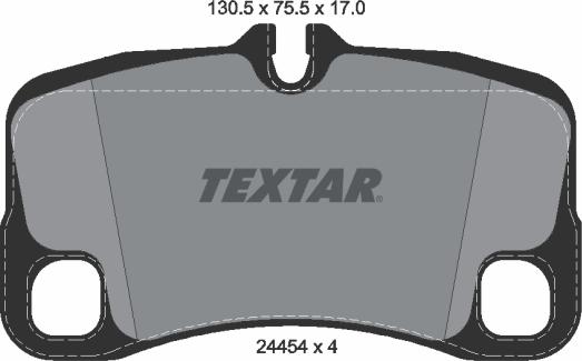 Textar 2445403 - Kit pastiglie freno, Freno a disco www.autoricambit.com