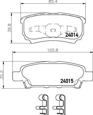 Textar 2401406 - Kit pastiglie freno, Freno a disco www.autoricambit.com