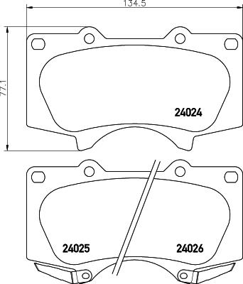 Textar 2402407 - Kit pastiglie freno, Freno a disco www.autoricambit.com