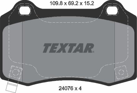 Textar 2407601 - Kit pastiglie freno, Freno a disco www.autoricambit.com