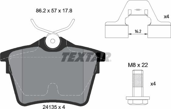 Textar 89008700 - Kit freno, Freno a disco www.autoricambit.com