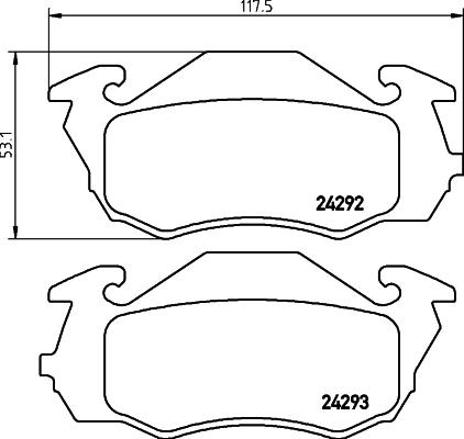 Textar 2429201 - Kit pastiglie freno, Freno a disco www.autoricambit.com