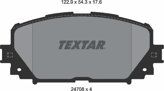 Textar 2470801 - Kit pastiglie freno, Freno a disco www.autoricambit.com