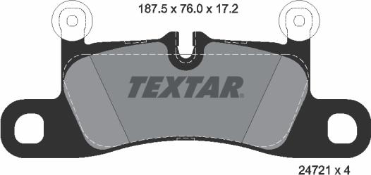 Textar 2472101 - Kit pastiglie freno, Freno a disco www.autoricambit.com