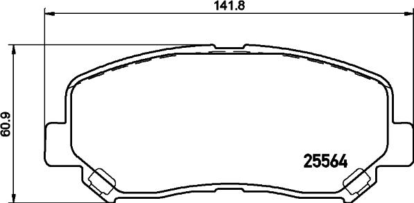 Textar 2556405 - Kit pastiglie freno, Freno a disco www.autoricambit.com