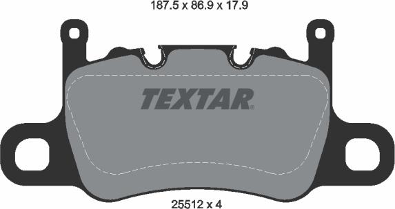 Textar 2551203 - Kit pastiglie freno, Freno a disco www.autoricambit.com