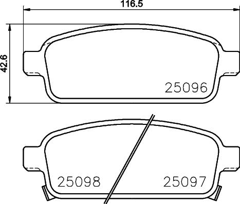 Textar 2509603 - Kit pastiglie freno, Freno a disco www.autoricambit.com