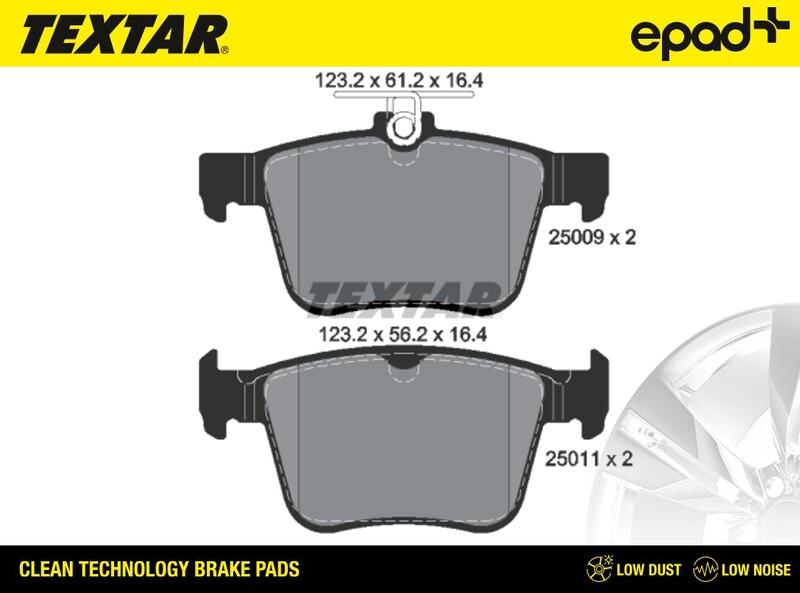 Textar 2500901CP - Kit pastiglie freno, Freno a disco www.autoricambit.com