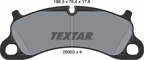 Textar 2500301 - Kit pastiglie freno, Freno a disco www.autoricambit.com