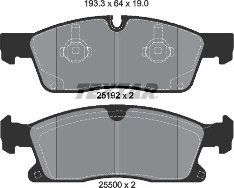 Textar 2519201 - Kit pastiglie freno, Freno a disco www.autoricambit.com