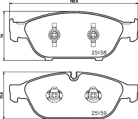 Textar 2515806 - Kit pastiglie freno, Freno a disco www.autoricambit.com