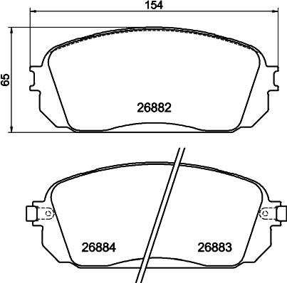 Textar 2688201 - Kit pastiglie freno, Freno a disco www.autoricambit.com