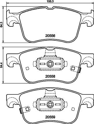 Textar 2055603 - Kit pastiglie freno, Freno a disco www.autoricambit.com