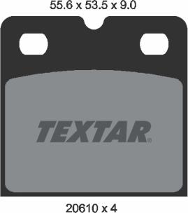 Textar 2061005 - Kit pastiglie freno, Freno di stazionamento a disco www.autoricambit.com
