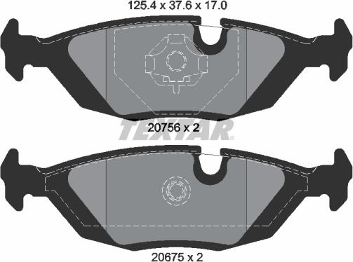 Textar 2067502 - Kit pastiglie freno, Freno a disco www.autoricambit.com