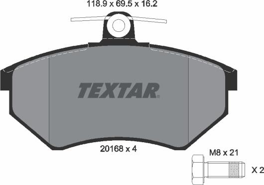 Textar 89000600 - Kit freno, Freno a disco www.autoricambit.com