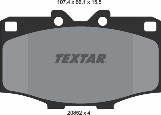 Textar 2085201 - Kit pastiglie freno, Freno a disco www.autoricambit.com