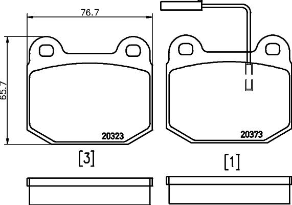 Textar 2037301 - Kit pastiglie freno, Freno a disco www.autoricambit.com