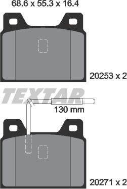 Textar 2025301 - Kit pastiglie freno, Freno a disco www.autoricambit.com