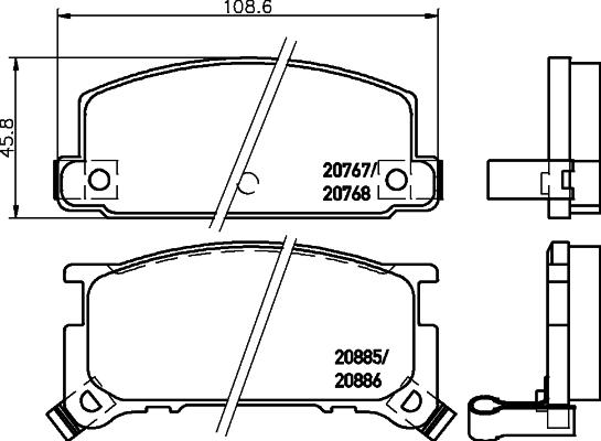 Textar 2076701 - Kit pastiglie freno, Freno a disco www.autoricambit.com