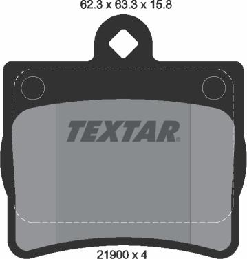 Textar 2190003 - Kit pastiglie freno, Freno a disco www.autoricambit.com