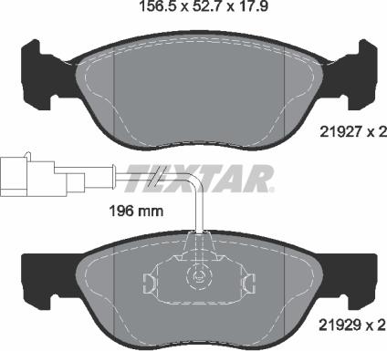 Textar 89012700 - Kit freno, Freno a disco www.autoricambit.com