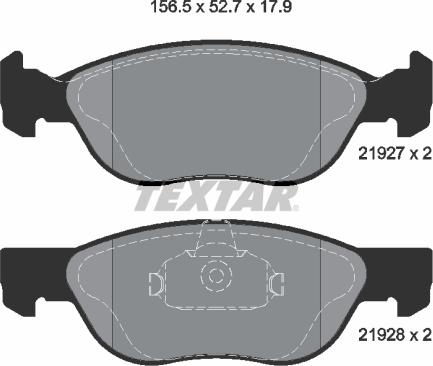 Textar 89012600 - Kit freno, Freno a disco www.autoricambit.com