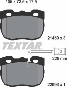 Textar 2145905 - Kit pastiglie freno, Freno a disco www.autoricambit.com