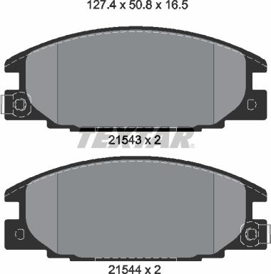 Textar 2154302 - Kit pastiglie freno, Freno a disco www.autoricambit.com