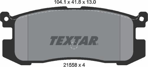 Textar 2155801 - Kit pastiglie freno, Freno a disco www.autoricambit.com