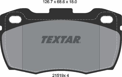 Textar 2151901 - Kit pastiglie freno, Freno a disco www.autoricambit.com