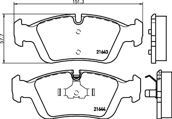 Textar 2164302 - Kit pastiglie freno, Freno a disco www.autoricambit.com