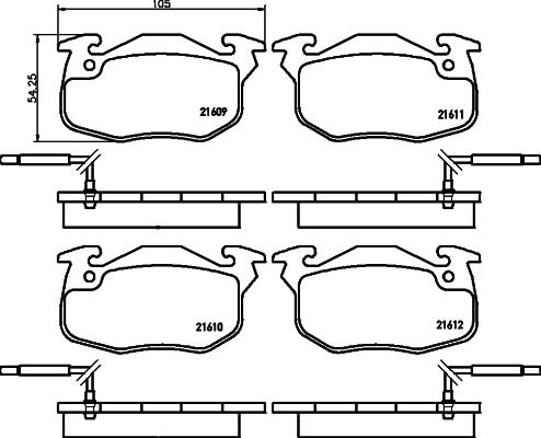 Textar 2160901 - Kit pastiglie freno, Freno a disco www.autoricambit.com