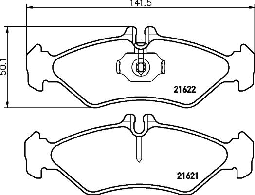 Textar 2162102 - Kit pastiglie freno, Freno a disco www.autoricambit.com