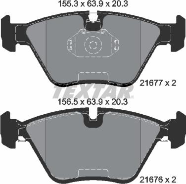 Textar 2167703 - Kit pastiglie freno, Freno a disco www.autoricambit.com