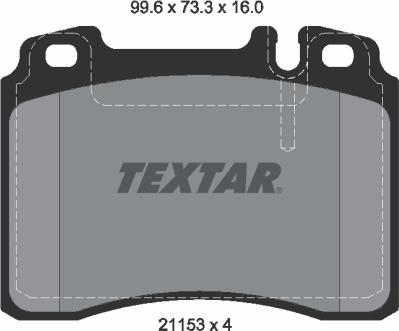 Textar 2115305 - Kit pastiglie freno, Freno a disco www.autoricambit.com