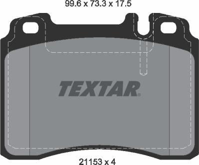 Textar 2115307 - Kit pastiglie freno, Freno a disco www.autoricambit.com