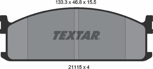 Textar 2111501 - Kit pastiglie freno, Freno a disco www.autoricambit.com