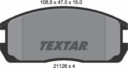 Textar 2112601 - Kit pastiglie freno, Freno a disco www.autoricambit.com