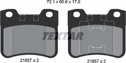 Textar 2185701 - Kit pastiglie freno, Freno a disco www.autoricambit.com