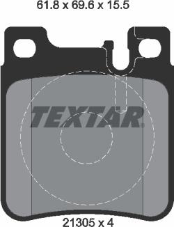 Textar 2130501 - Kit pastiglie freno, Freno a disco www.autoricambit.com